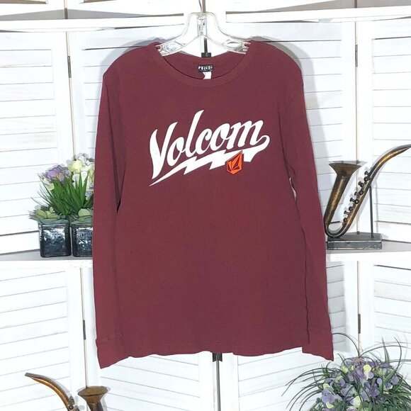 Vintage Y2K Volcom Logo Long Sleeve Shirt - Large - Picture 1 of 6